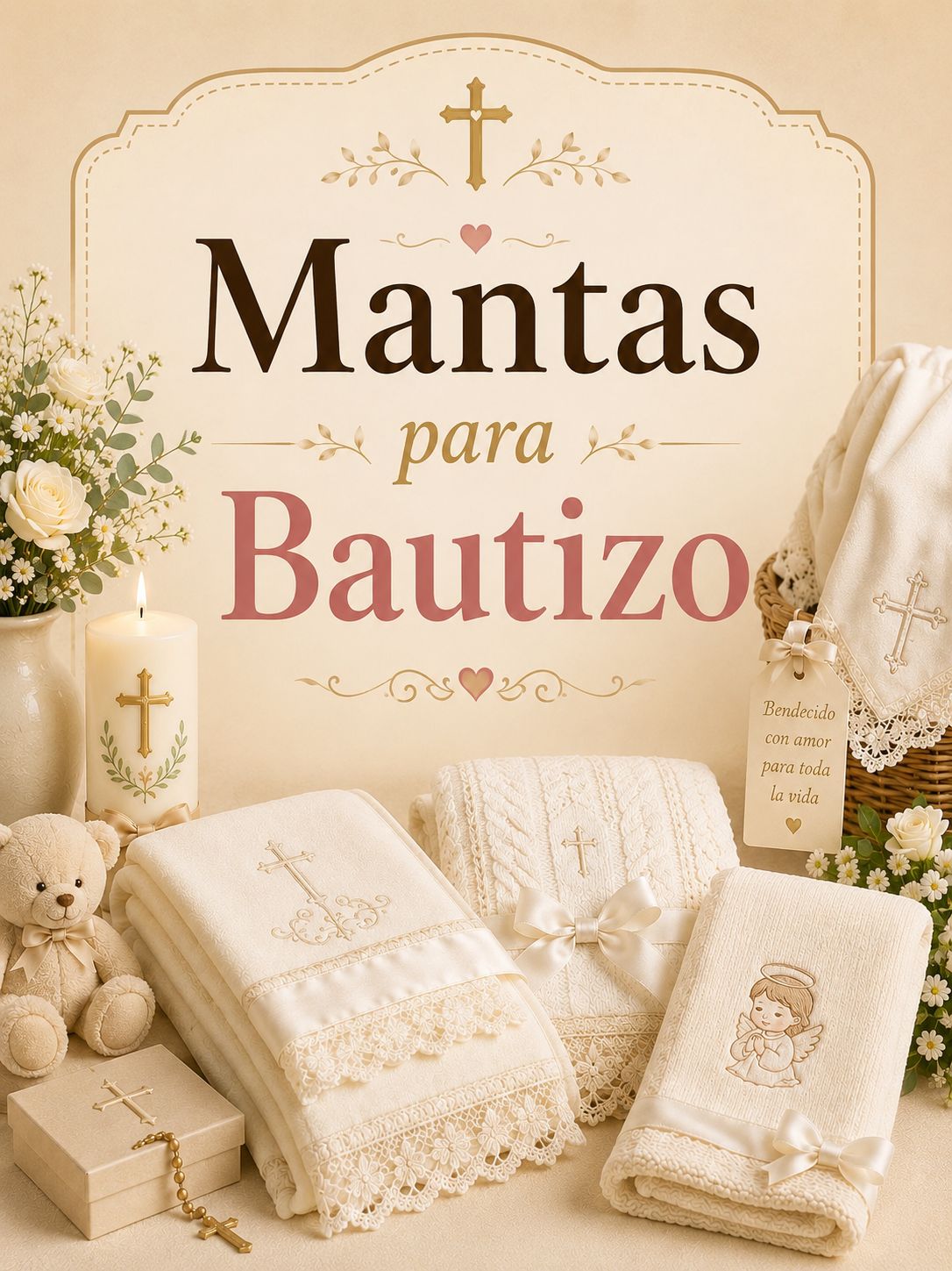 MANTAS PARA BAUTIZO